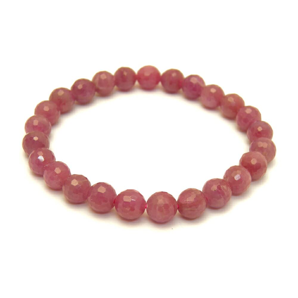 天然石ブレスレット　ルビー　ミャンマー産 Amazon.co.jp: ミャンマー産 ルビーブレスレット【紅玉】 7.5